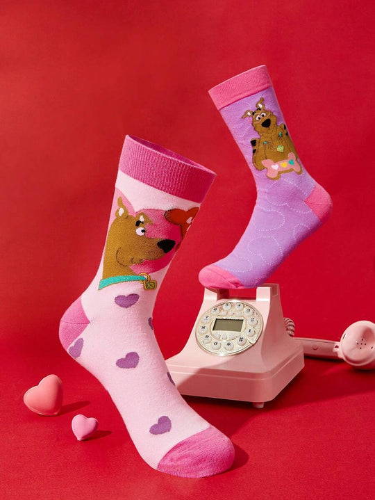 3 Pairs Soft & Breathable Cartoon Striped Mid-Calf Socks