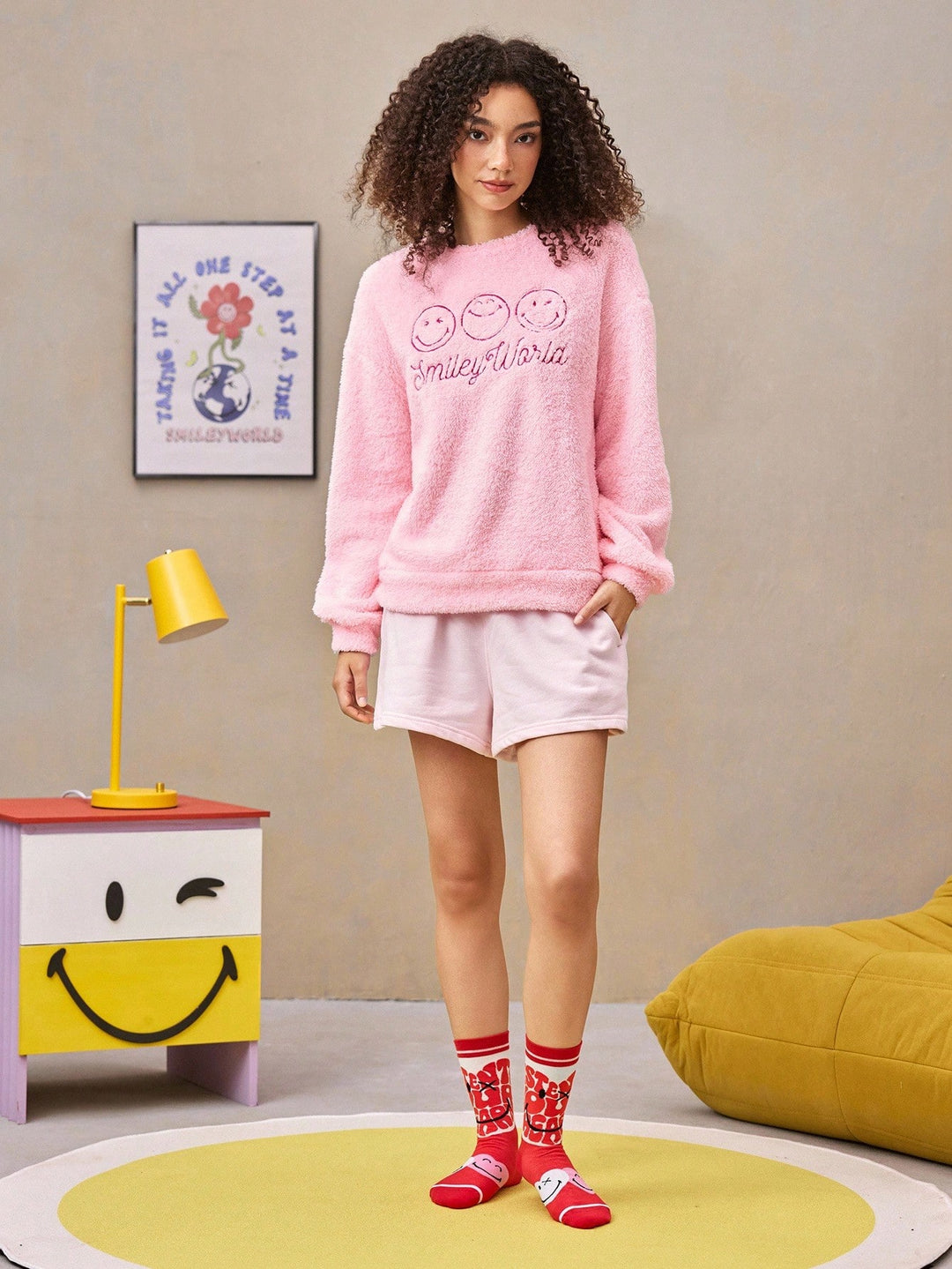 3 Pairs Soft & Breathable Cartoon Striped Mid-Calf Socks